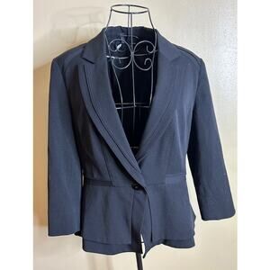 White House Black Market Black Tailored Blazer Women’s Size 10